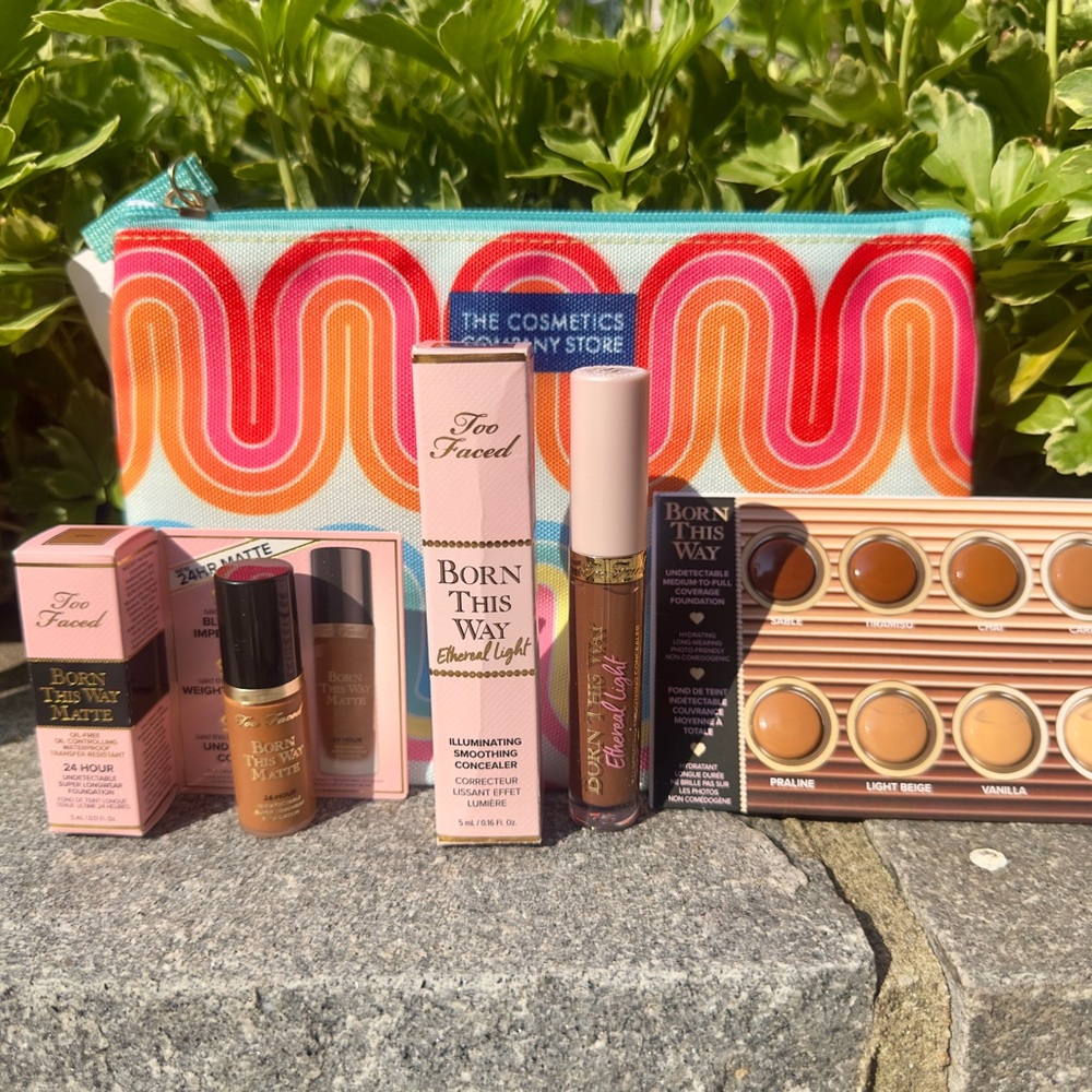 Too Faced Concealer ( Espresso) and Foundation ( Chai) Set! NIB